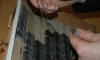 … because the master first prepares the embossings. The letters are set individually in the embossing machine.